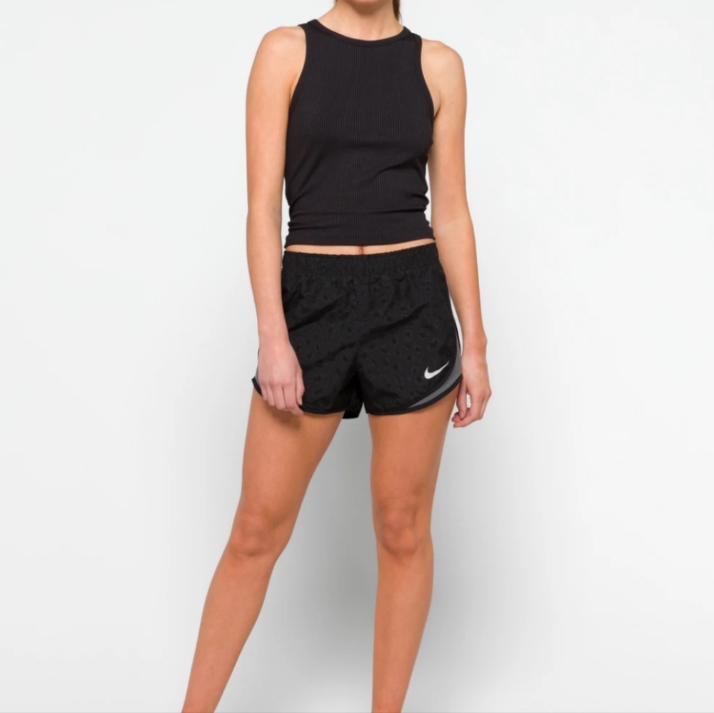 Black Leopard Print Nike Performance Shorts